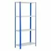 BAUHAUS Simonrack Homeclassic Metallregal L X B X H: 30 X 80 X 160 Cm, Traglast: 100 Kg/Boden, Anzahl Böden: 4 Stk., Schrauben, Blau