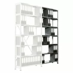 BAUHAUS Scholz Aktenregal Anbauelement Länge: 810 Mm, Breite: 300 Mm, Höhe: 2.280 Mm, Traglast: 100 Kg/Boden, Anzahl Böden: 7 Stk. -Angebote Fliesen Verkäufe 12 8410