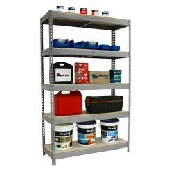 BAUHAUS Simonrack Ecoforte Metall-Schwerlastregal L X B X H: 60 X 120 X 200 Cm, Traglast: 400 Kg/Boden, Anzahl Böden: 5 Stk., Stecken, Grau -Angebote Fliesen Verkäufe 12 8416