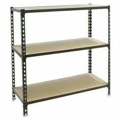 BAUHAUS Simonrack Maderclick Metallregal Mega Plus L X B X H: 50 X 120 X 90 Cm, Traglast: 150 Kg/Boden, Anzahl Böden: 3 Stk., Stecken, Anthrazitgrau