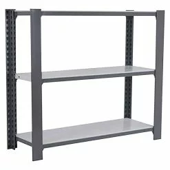 BAUHAUS Simonrack Simonoffice Aktenregal Grundelement L X B X H: 30 X 90 X 100 Cm, Traglast: 200 Kg/Boden, Anzahl Böden: 3, Grau