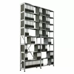 BAUHAUS Scholz Aktenregal Grundelement Länge: 850 Mm, Breite: 300 Mm, Höhe: 3.000 Mm, Traglast: 100 Kg/Boden, Anzahl Böden: 9 Stk. -Angebote Fliesen Verkäufe 12 8497