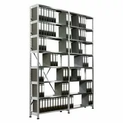 BAUHAUS Scholz Aktenregal Anbauelement Länge: 810 Mm, Breite: 300 Mm, Höhe: 2.640 Mm, Traglast: 100 Kg/Boden, Anzahl Böden: 8 Stk. -Angebote Fliesen Verkäufe 12 8503