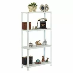 BAUHAUS Simonrack Homeclassic Metallregal L X B X H: 30 X 80 X 160 Cm, Traglast: 100 Kg/Boden, Anzahl Böden: 4 Stk., Schrauben, Weiß -Angebote Fliesen Verkäufe 12 8510