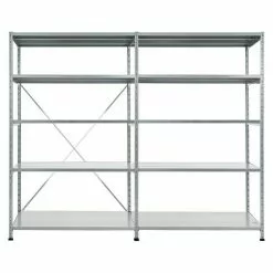 BAUHAUS Scholz Metall-Lagerregal SE Länge: 500 Mm, Breite: 2.060 Mm, Höhe: 1.920 Mm, Traglast: 170 Kg/Boden, Anzahl Böden: 5 Stk.