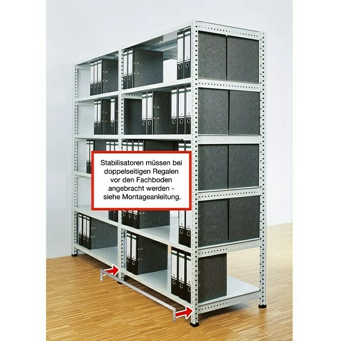 BAUHAUS Scholz System Regalstabilisierung Länge: 1.000 Mm, Verzinkt 3 BAUHAUS Scholz System Regalstabilisierung Länge: 1.000 Mm, Verzinkt – Bild 3