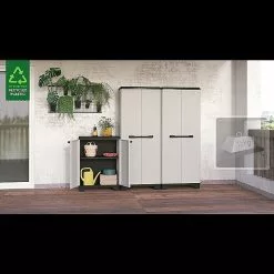 BAUHAUS Keter Kunststoffregal Planet L X B X H: 32 X 75 X 176 Cm, Traglast: 25 Kg/Boden, Anzahl Böden: 5 Stk., Stecken -Angebote Fliesen Verkäufe 12 8537