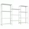BAUHAUS TKT Metallregal L X B X H: 30 X 225 X 150 Cm, Traglast: 30 Kg/Boden, Anzahl Böden: 11 Stk., Schrauben, Weiß