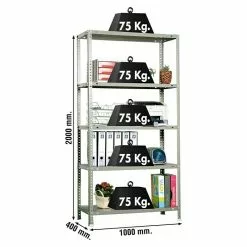 BAUHAUS Simonrack Simonclassic Metallregal Advantage Plus L X B X H: 40 X 100 X 200 Cm, Traglast: 75 Kg/Boden, Anzahl Böden: 5 Stk., Schrauben, Grau 7 BAUHAUS Simonrack Simonclassic Metallregal Advantage Plus L X B X H: 40 X 100 X 200 Cm, Traglast: 75 Kg/Boden, Anzahl Böden: 5 Stk., Schrauben, Grau -Angebote Fliesen Verkäufe 12 8585