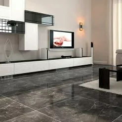 BAUHAUS Feinsteinzeugfliese Premium Marble 60 X 60 Cm, Anthrazit, Glänzend -Angebote Fliesen Verkäufe 12 886