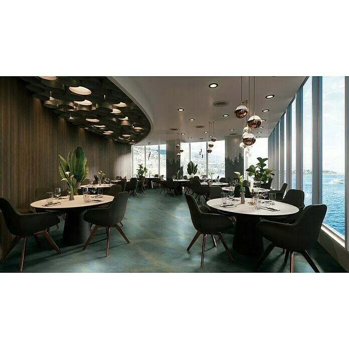 BAUHAUS Metallica Feinsteinzeugfliese Ottanio 60 X 120 Cm, Grün/Braun, Schimmernd 2 BAUHAUS Metallica Feinsteinzeugfliese Ottanio 60 X 120 Cm, Grün/Braun, Schimmernd – Bild 2