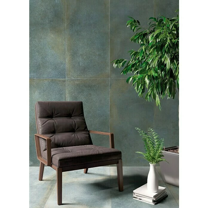 BAUHAUS Metallica Feinsteinzeugfliese Ottanio 60 X 120 Cm, Grün/Braun, Schimmernd 3 BAUHAUS Metallica Feinsteinzeugfliese Ottanio 60 X 120 Cm, Grün/Braun, Schimmernd – Bild 3