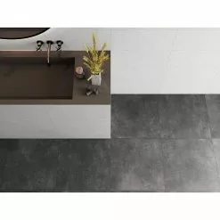 BAUHAUS Feinsteinzeugfliese Living Concrete Urban 60 X 60 Cm, Anthrazit, Matt -Angebote Fliesen Verkäufe 12 91