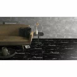 BAUHAUS Feinsteinzeugfliese Evolution Nero Apparo 60 X 60 Cm, Schwarz, Glänzend -Angebote Fliesen Verkäufe 12 954