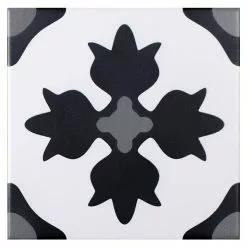 BAUHAUS Modern Style Feinsteinzeugfliese Mistral 15 X 15 Cm, Schwarz/Grau, Matt -Angebote Fliesen Verkäufe 12 959