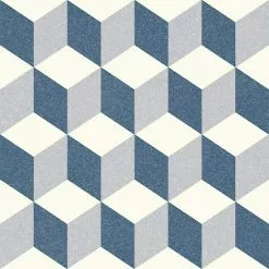 BAUHAUS Feinsteinzeugfliese Vintage Rivera Antibes 25 X 25 Cm, Blau, Matt