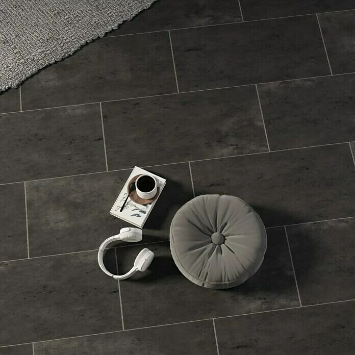 BAUHAUS Oxyd Feinsteinzeugfliese 30 X 60 Cm, Schwarz, Schimmernd 3 BAUHAUS Oxyd Feinsteinzeugfliese 30 X 60 Cm, Schwarz, Schimmernd – Bild 3